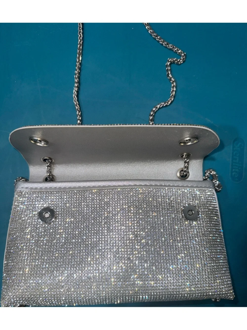 N/A sparkling silver